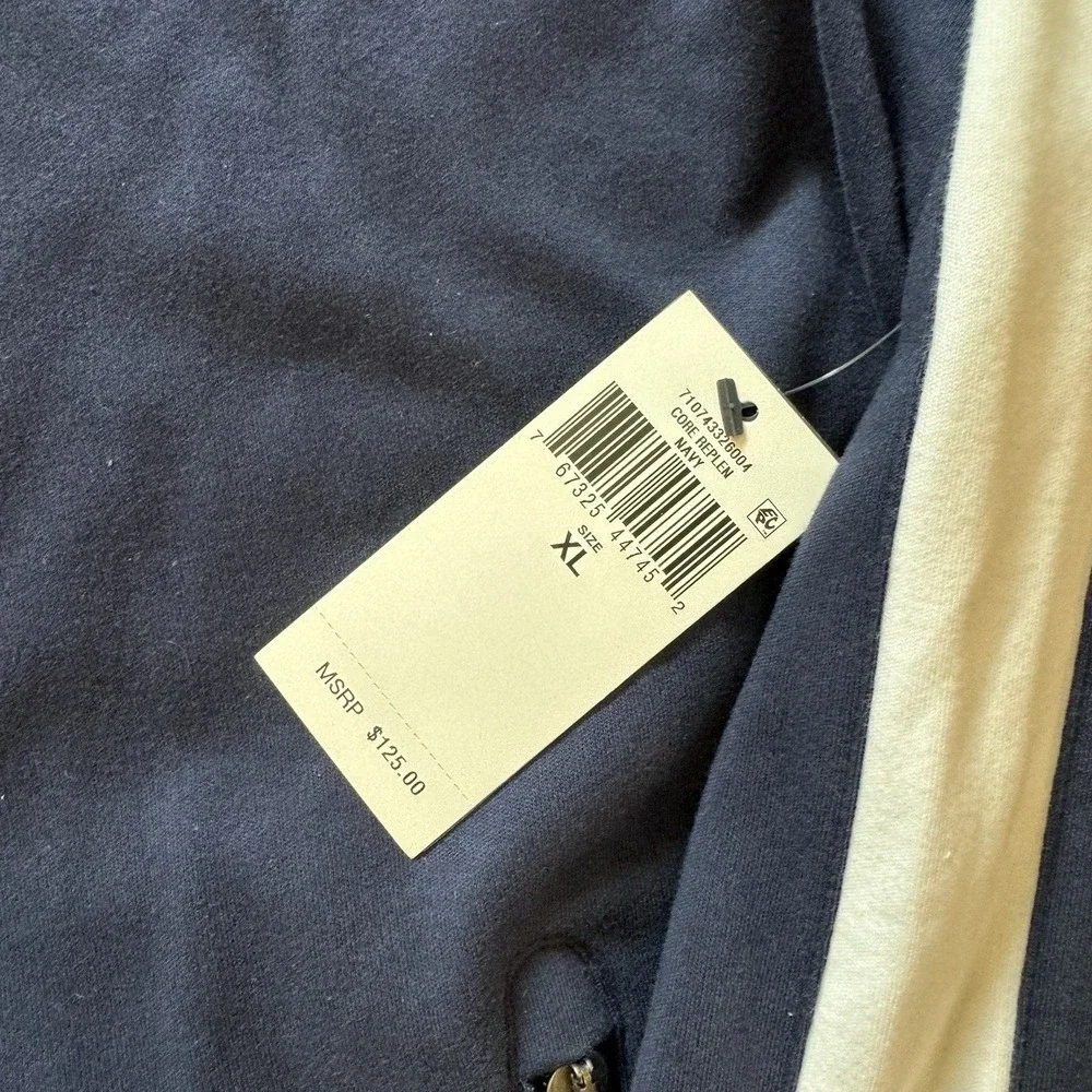 NWT Polo Ralph Lauren Track Jacket Navy Blue White Mens Sz XL‎ NWT